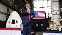 Na start rakety se pijel podvat i americk prezident Donald Trump.