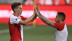 VIDEO: Slavia proti maarskmu vicemistrovi otoila skre a vyhrla 3:1, vstavn se trefil Stanciu