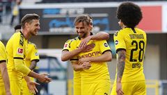 Dortmund po Sanchově hattricku deklasoval Paderborn, Mönchengladbach se probojoval na třetí místo