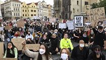 Protesty proti rasismu se uskutenily i v Praze