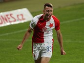 Píbram - Slavia: Petar Musa slaví gól.