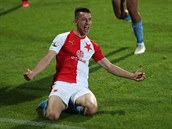 Píbram - Slavia: Petar Musa slaví gól.