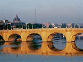 Paíský Pont Neuf. Jeden z nejstarích most v Paíi umlec spolen s...