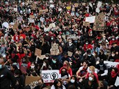 V londýnském Hyde Parku se ve stedu sely tisíce lidí, kteí vyjádili podporu...