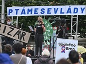 Protestovalo se rovn v Brn, kde za organizací krom Milionu chvilek stojí i...