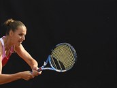Finále tenisového turnaje en LiveScore Cup, 6. ervna 2020 v Praze. Karolína...