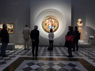 Znovuoteven galerie Uffizi ve Florencii v den vro italsk republiky....
