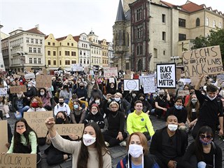 Protesty proti rasismu se uskutenily i v Praze