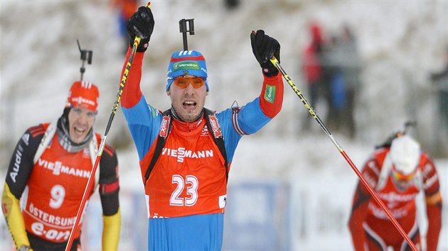 Ruský biatlonista Anton ipulin