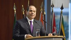 Egyptský prezident řekl, že karikatury Mohameda urážejí 1,5 miliardy lidí, a měly by skončit