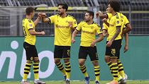 Fotbalisté Dortmundu neslaví branku zrovna vzorně. Alespoň si neplácají, ale...