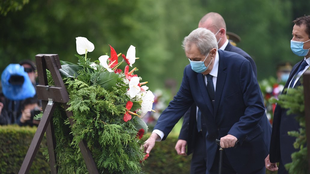 Prezident Milo Zeman uctil pi píleitosti 78. výroí památku nmeckými...