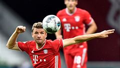Thomas Müller v utkání Bayernu