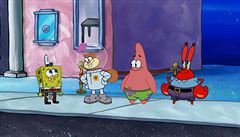 Seriál Spongebob v kalhotách.
