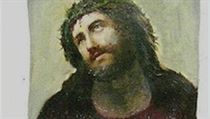Původní podoba fresky Ježíše Krista