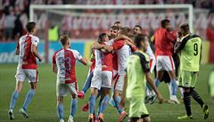 Dokonili jsme tu nai cestu doma s Plzní, porazili jsme ji 1:0, máme dvacátý...