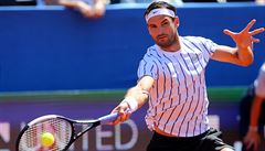 Bulharský tenista Grigor Dimitrov m�l po návratu z exhibice Novaka Djokovi�e v...