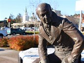 Socha Alexandra Baranova na Alja�ce.