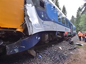 Ze střet vlaků u Perninku může podle inspekce strojvedoucí, nesplnil své povinnosti