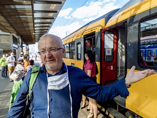 Radim Jančura vypravil 30.06.2020 první vlak do chorvatské Rijeky. Veze v něm...