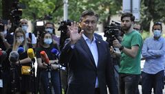 Chorvatský předseda vlády Andrej Plenković dorazil před novináře. | na serveru Lidovky.cz | aktuální zprávy