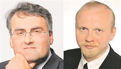 Jiří Kaucký (vpravo) se utká o post předsedy Úřadu pro ochranu osobních údajů s...