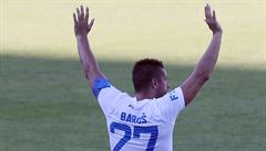 Milan Baro� z Ostravy se lou�í s fanou�ky v záv�ru svého posledního zápasu.