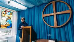 Ale� Kocián ve v�ze�ské kapli ve Sv�tlé nad Sázavou.