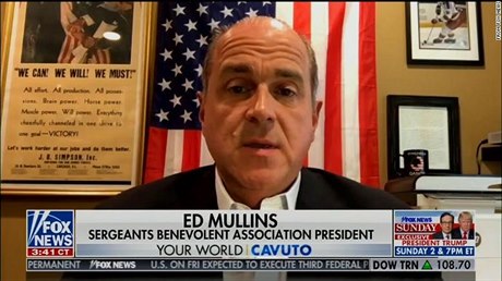 P�edák newyorských policejních odbor� Ed Mullins v rozhovoru pro Fox News. V...