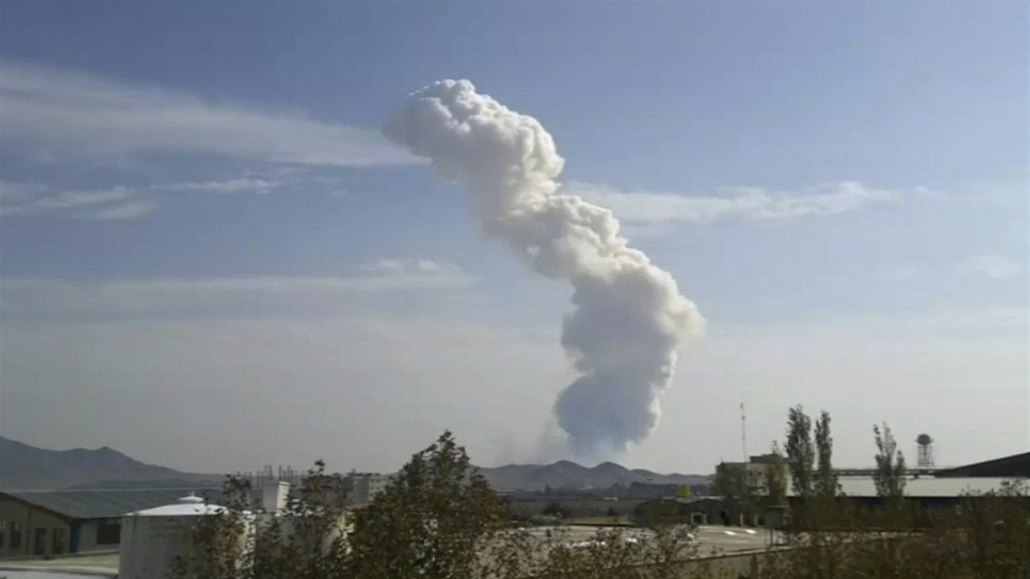 Výbuch poblí Teheránu (ilustraní foto).