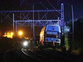 Na místo úterní tragické nehody vlak na okraji eského Brodu na Kolínsku...