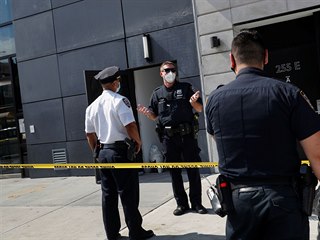Newyorsk policie v mst bydlit podnikatele Fahima Saleha, jeho tlo bylo...