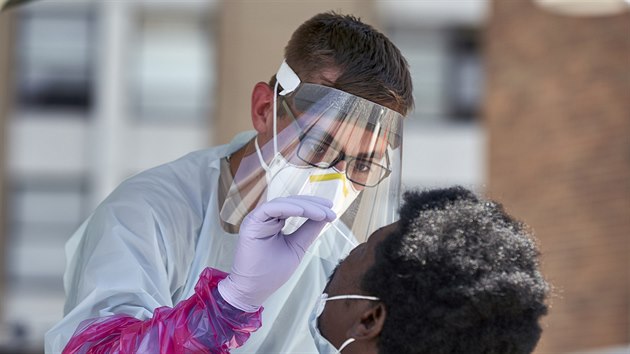 Testování na koronavirus v americkém stát Nebraska.
