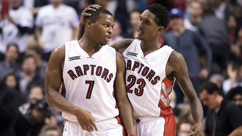 Kyle Lowry a Lou Williams z Toronta Raptors (foto archiv).