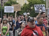 Vládu demonstranti oznaují za nekompetentní, ministra Vojtcha vyzvali k...