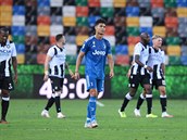 Cristiano Ronaldo v utkání proti Udinese.