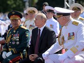 Vojenská pehlídka ruského námonictva.