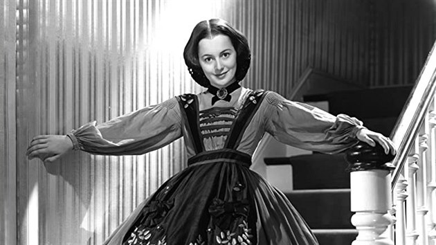 Olivia de Havillandová ve filmu Jih proti Severu (1933).