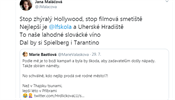 Tweet Jany Maláčové