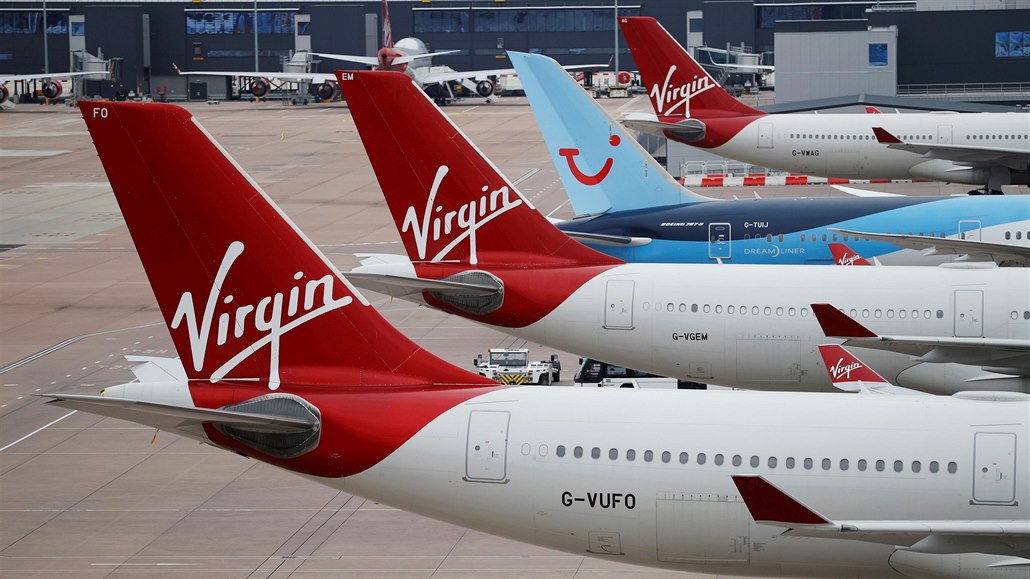 Letadla společnosti Virgin Atlantic.