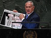 Fotografie byla poízena v roce 2018 na Valném shromádní OSN a izraelský...