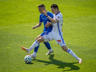Ppravn fotbalov utkn FK Mlad Boleslav - FC Slovan Liberec 8. srpna 2020...