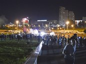 Policie tvrd zasáhla proti protestujícím v Blorusku.