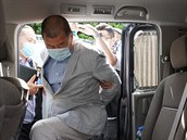 Prodemokratický mediální magnát Jimmy Lai byl zaten.
