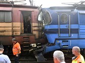 Na nádraí v Jihlav se 11. srpna 2020 srazil nákladní vlak s lokomotivou kvli...