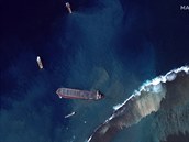 Satelitní obrazek z Indického oceánu.