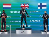 Lewis Hamilton ve panlsku vrátil Mercedes na první místo