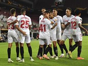Utkání Evropské ligy mezi Sevillou a Manchesterem United