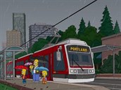 eská tramvaj v seriálu Simpsonovi.