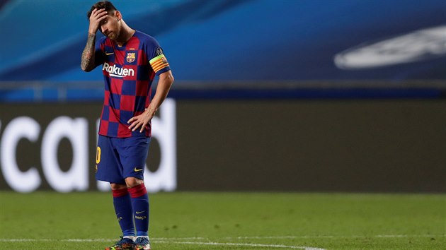 Lionel Messi nemohl uvit, jaký debakl Barcelona od Bayernu Mnichov inkasovala.
